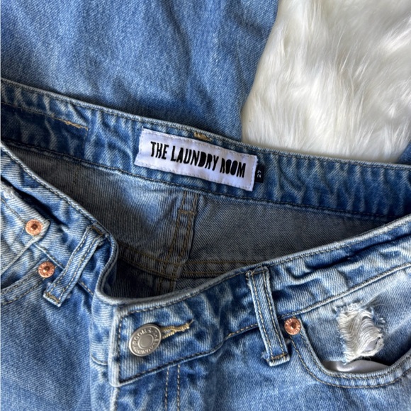 The Laundry Room Flared Crop Jeans Destroyed Denim size 27 - Picture 5 of 5